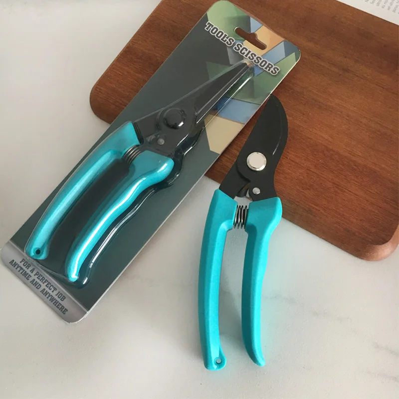 Garden Scissors with Black Oxide Coated Pruning Shears Horticultural Pruner for Flowers Shrubs Trees Branches Orchard Trimming