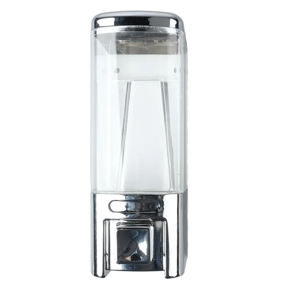 

Plastic Soap Dispenser Silver 480ml Capacity Soap Gel Dispenser Single Head Refillable Manual Soap Dispenser