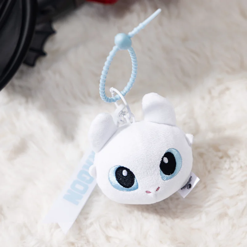 How to Train Your Dragon Toothless & Light Fury Plush Keychain , Cute Stuffed Doll Keyring, Universal Studios Cartoon Bag Charm view 2