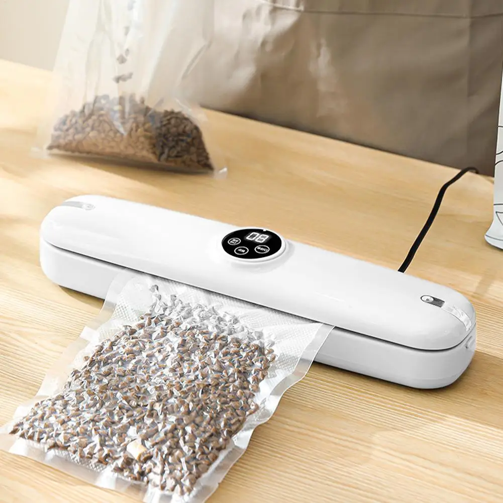 

Вакуумный упаковщик, автоматическая вакуумная упаковочная машина, запечатщик мешков для закусок для кухни, дома, морозильной камеры, закусочной еды, сухой и влажный пищевой период