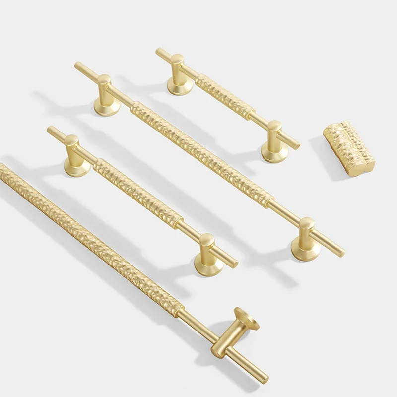 YM Gold Simplicity Hardware Kitchen Cabinet Furniture Handles Gray Door Drawer Knob for Cabinet Simplicity Hardware