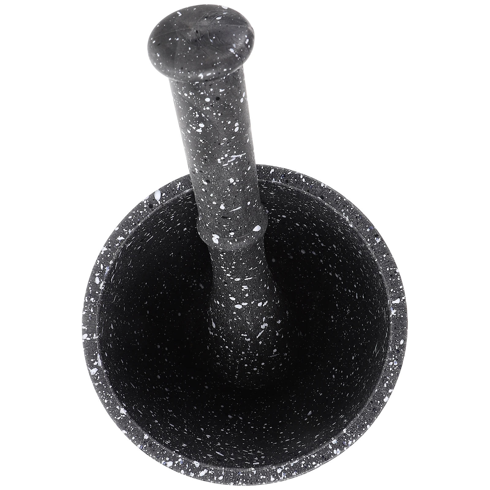 

1Set Garlic Mortar Pestle Large Capacity Granite Pattern Spice Crusher Manual Grinder Bowls Kitchen Essential Household Crushing