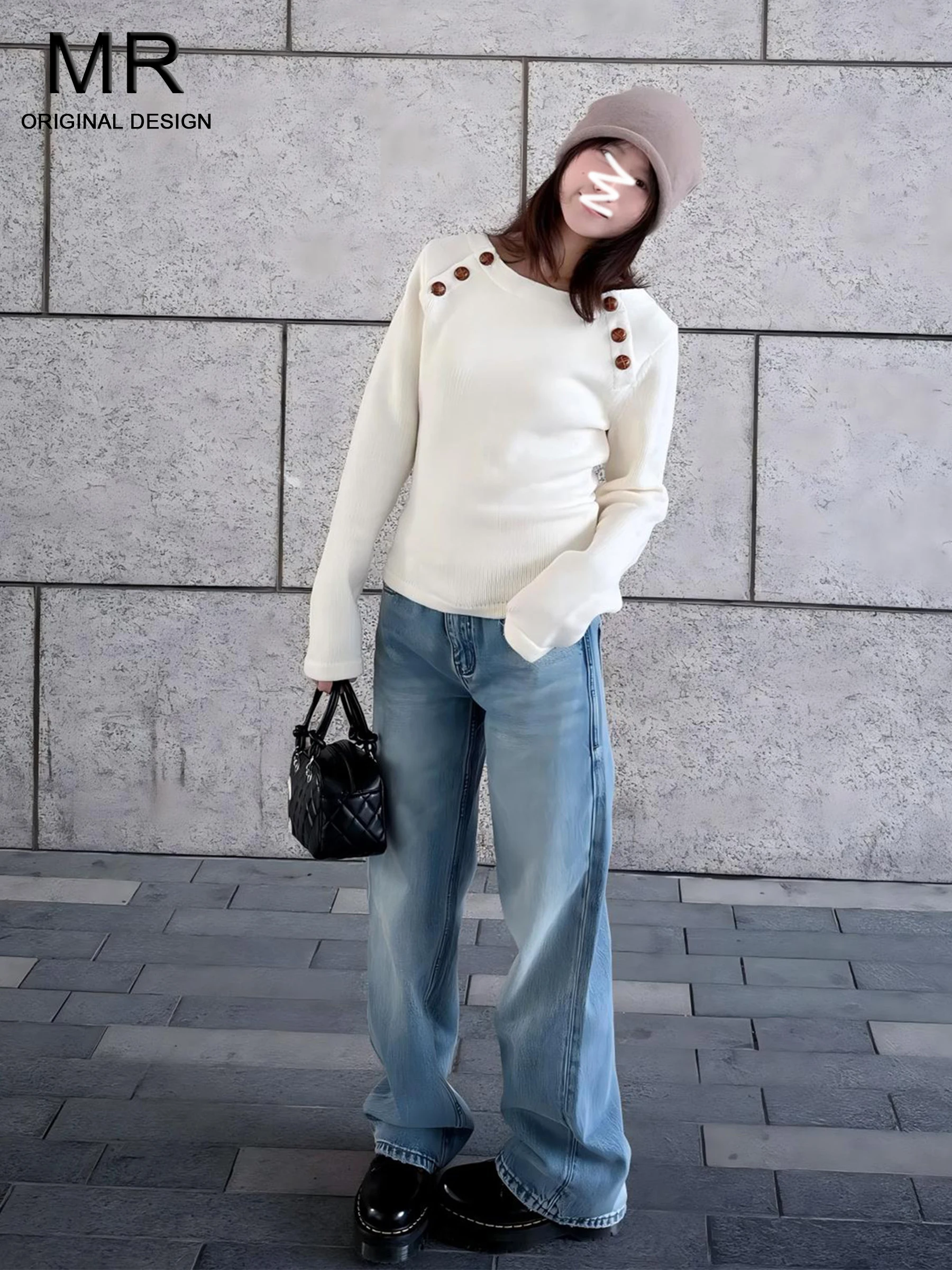 

Ультрамягкие эластичные джинсы прямого кроя из гладкого денима для женщин, новинка лета 2026, классические свободные удобные широкие брюки