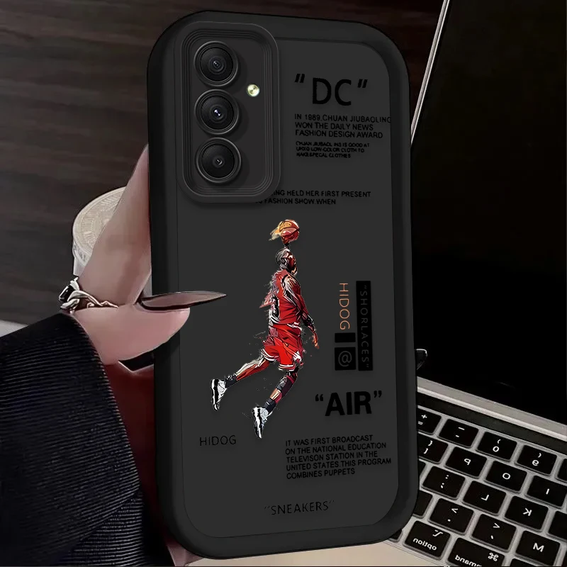 Basketball Star Sports Phone Case for Samsung Galaxy A55 A35 A25 A15 A05 A05S 5G A24 A13 A23 A12 A22 A32 A52 A52S A71 A72 A51 4G