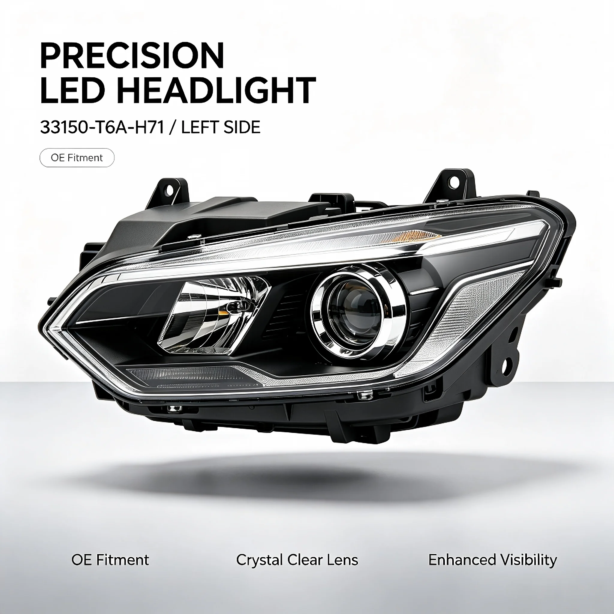 Premium Front Headlight LH with Corner Lamp for Odyssey 2015-2021 RC1 RC2 Headlamp Assembly OEM 33150-T6A-H71