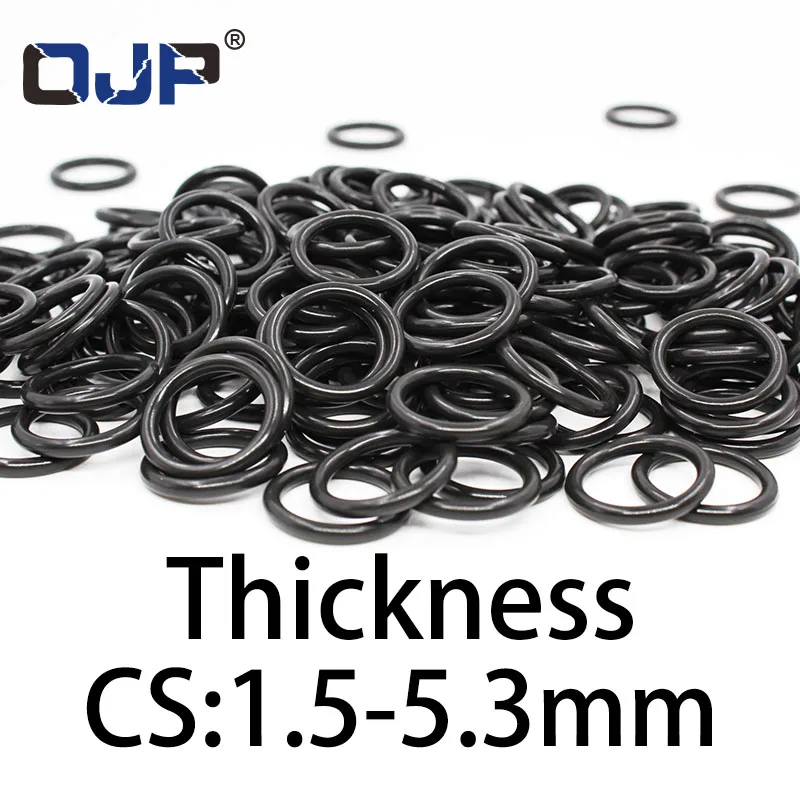 O-ring thickness 1.5/5.3mm CS NBR Nitrile sealing temperature resistant gasket rubber ring complete in specifications