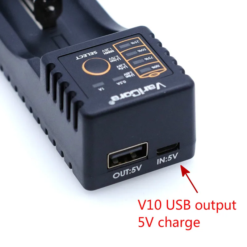 New VariCore V10 1.2 V / 3 V / 3.7 V / 4.25V 18650/26650/18350/16340/18500/AA/AAA battery USB Smart Charger