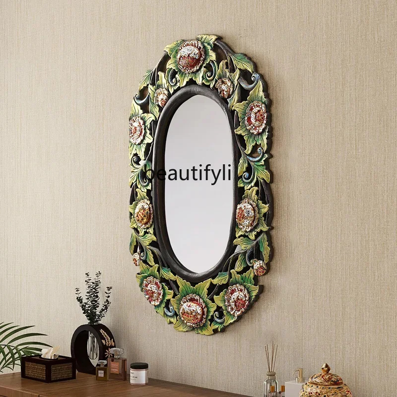 Pendant creative wall decoration bathroom dressing table mirror wall hanging entrance mirror makeup dressing frame picture frame