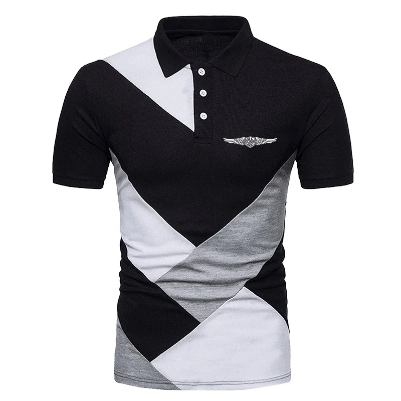 2023 Goldwing GL 1500 New Summer Quality Men Fashion Business Social Short Sleeve Handsome Harajuku Polo Shirt Comfortable Top