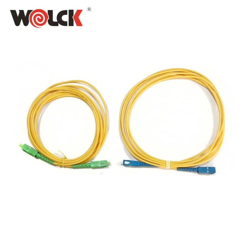 Fiber cable FTTH optic patch cord 1m 2m 3m 0.9mm green sc apc connector OLT ONU EDFA