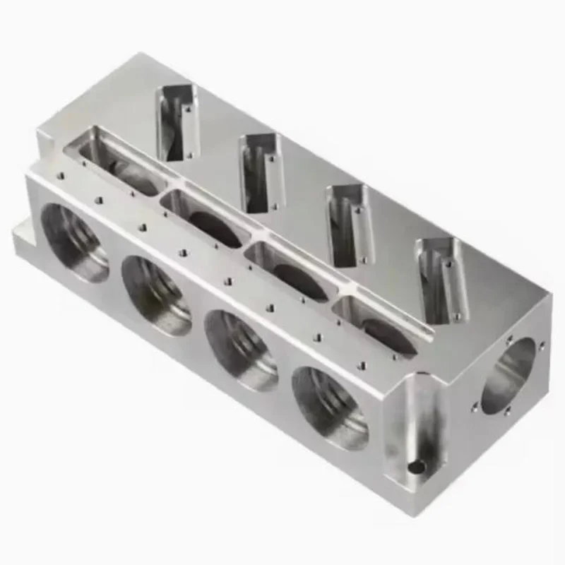 Custom CNC Machining Hydraulic Valve Block 6061 6063 Aluminum Precision Fluid Control CNC Machining Parts