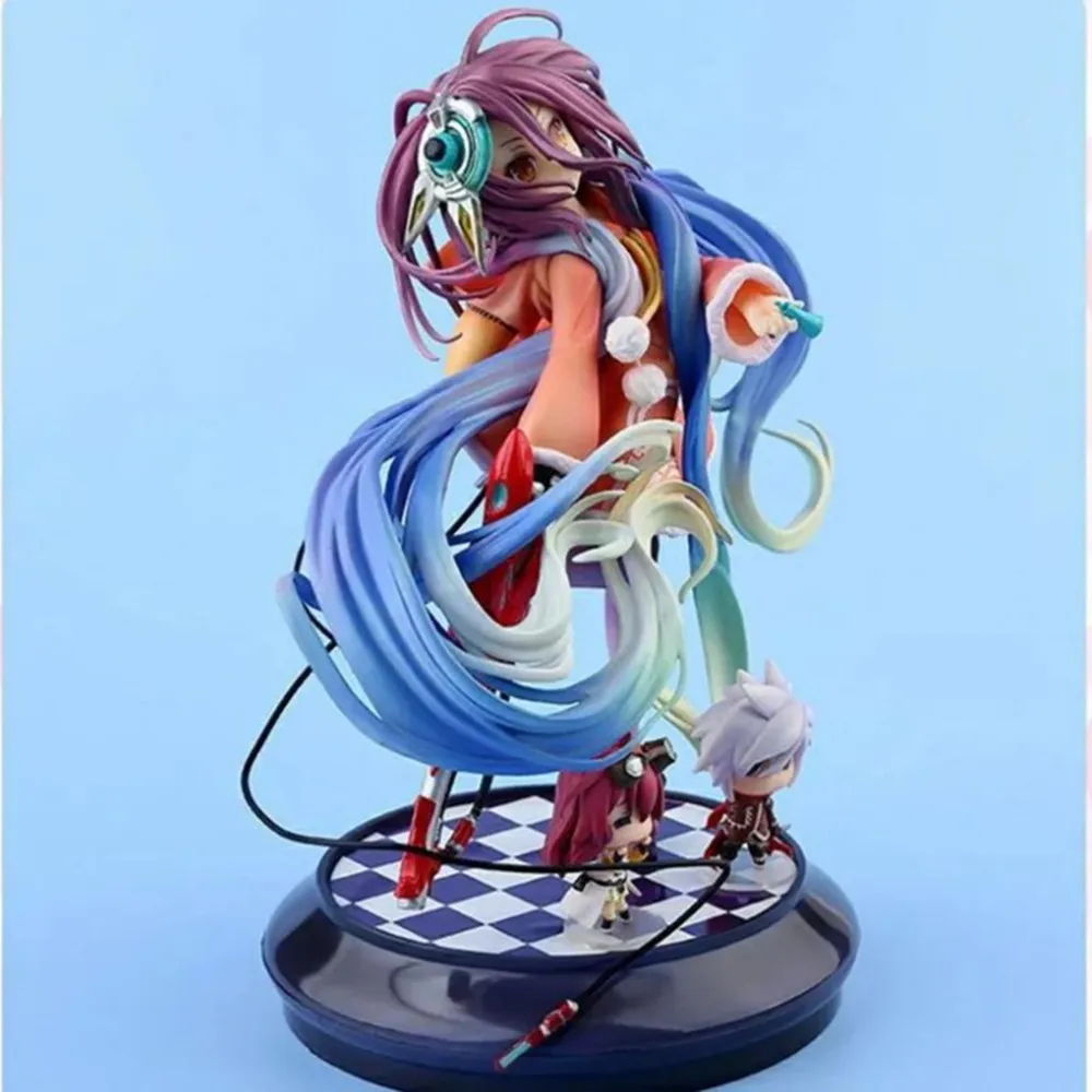 Фигурки из аниме «No Game No Life», Shiro & Amp Shuvi Dola Zero 1/7, ПВХ экшн-фигурки, модель игрушек, коллекционная кукла, подарок, 22 см