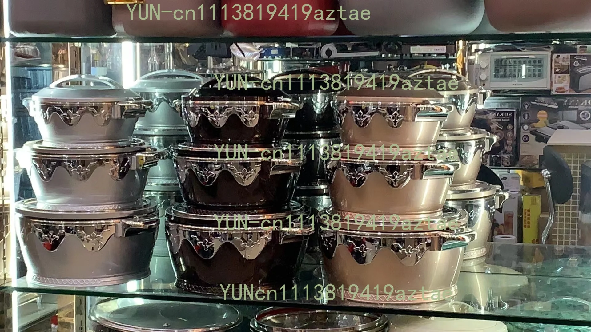 Jumbo Size Cooking Casserole Set 2.3L+4.5L+6.5L Household Food Warmer Pot Kit