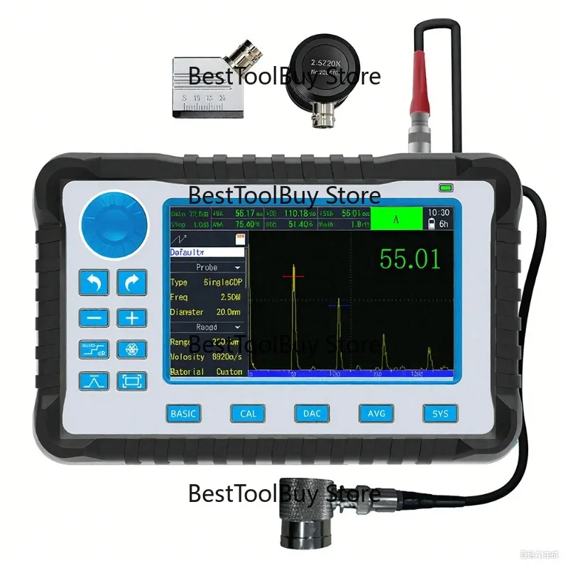 

Digital Ultrasonic Flaw Detector 0~10000mm Metal Equipment Industry Non-destructive Testing Linear Machine Sensor