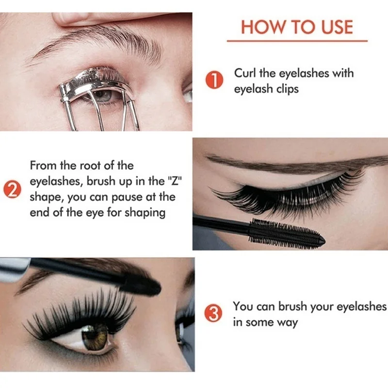 Mascara Black Waterproof Curl estensione ciglia a lunga durata