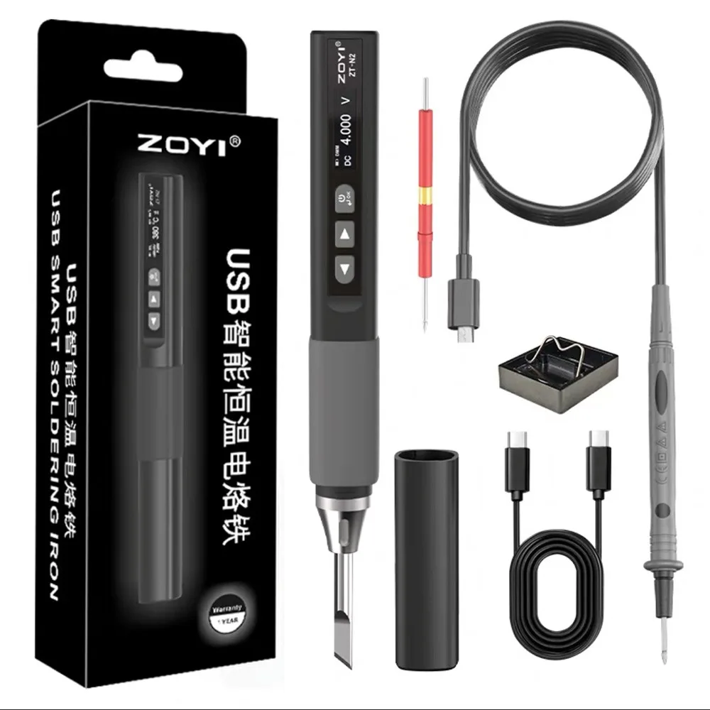 

Профессиональный сварочный инструмент мощностью 96 Вт 450 ℃ Паяльник с постоянной температурой и интеллектуальным управлением для ремонта электроники