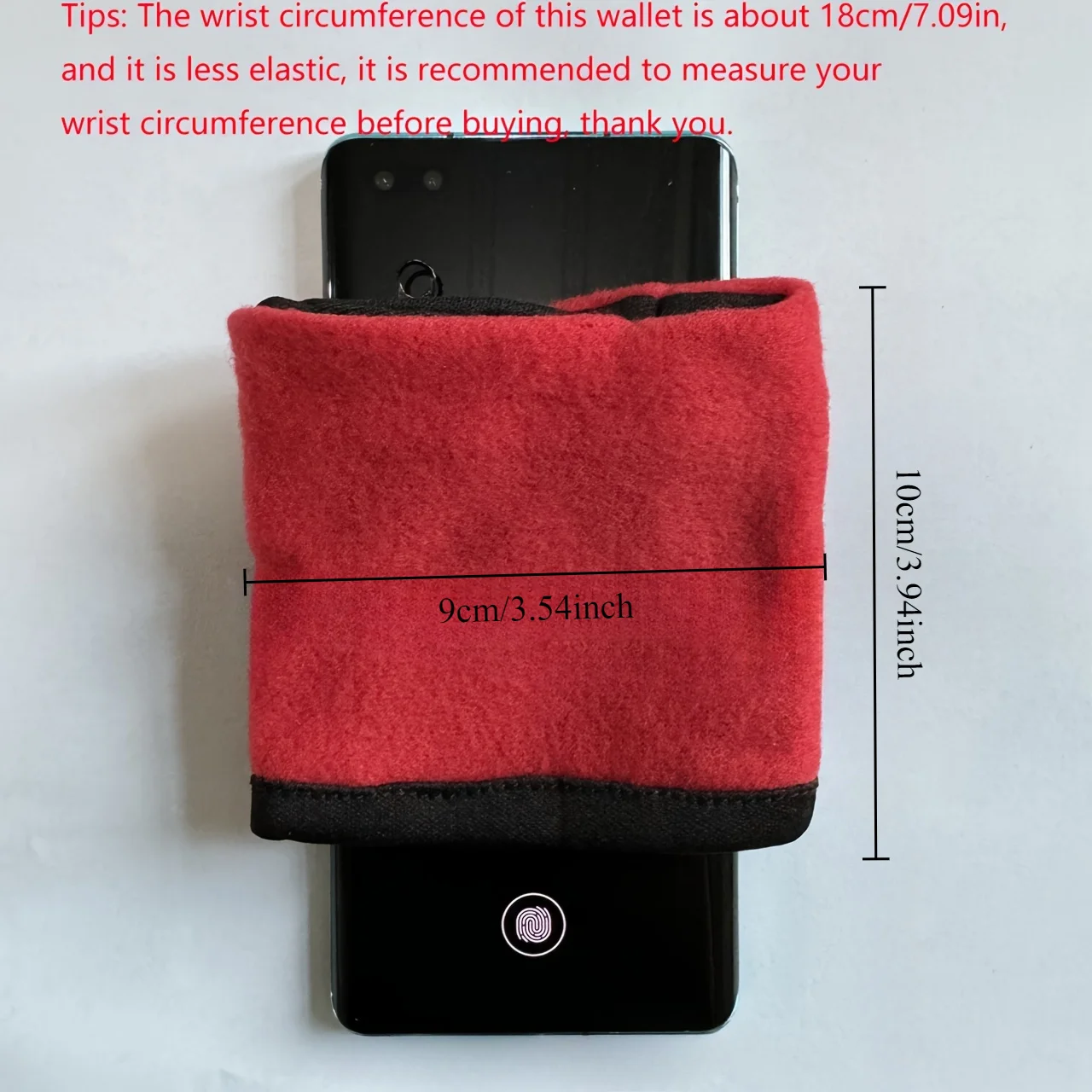 1pc Men's Small Sports Wristband Purse, Key Bag Sweat-absorbent Wristband, Multi-functional Wrist Bag Christmas Gift