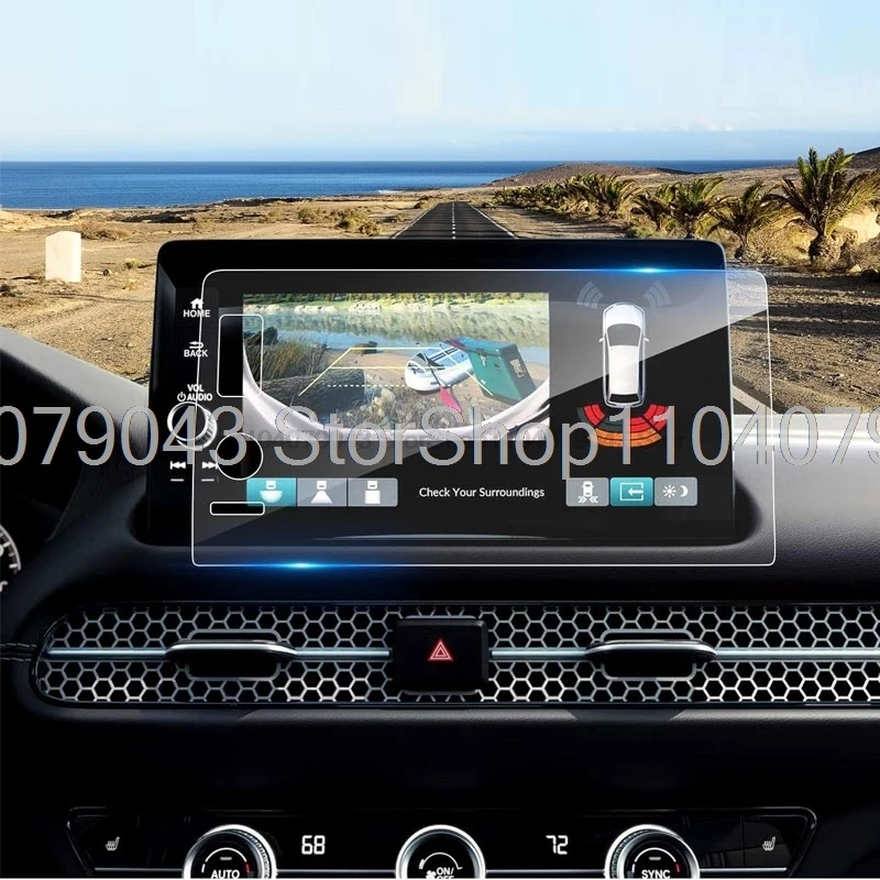 Tempered glass protector film For Honda CR-V EX-L Sport Touring Pilot HRV Civic 2023 2024 9inch car LCD gps Navigation Screen