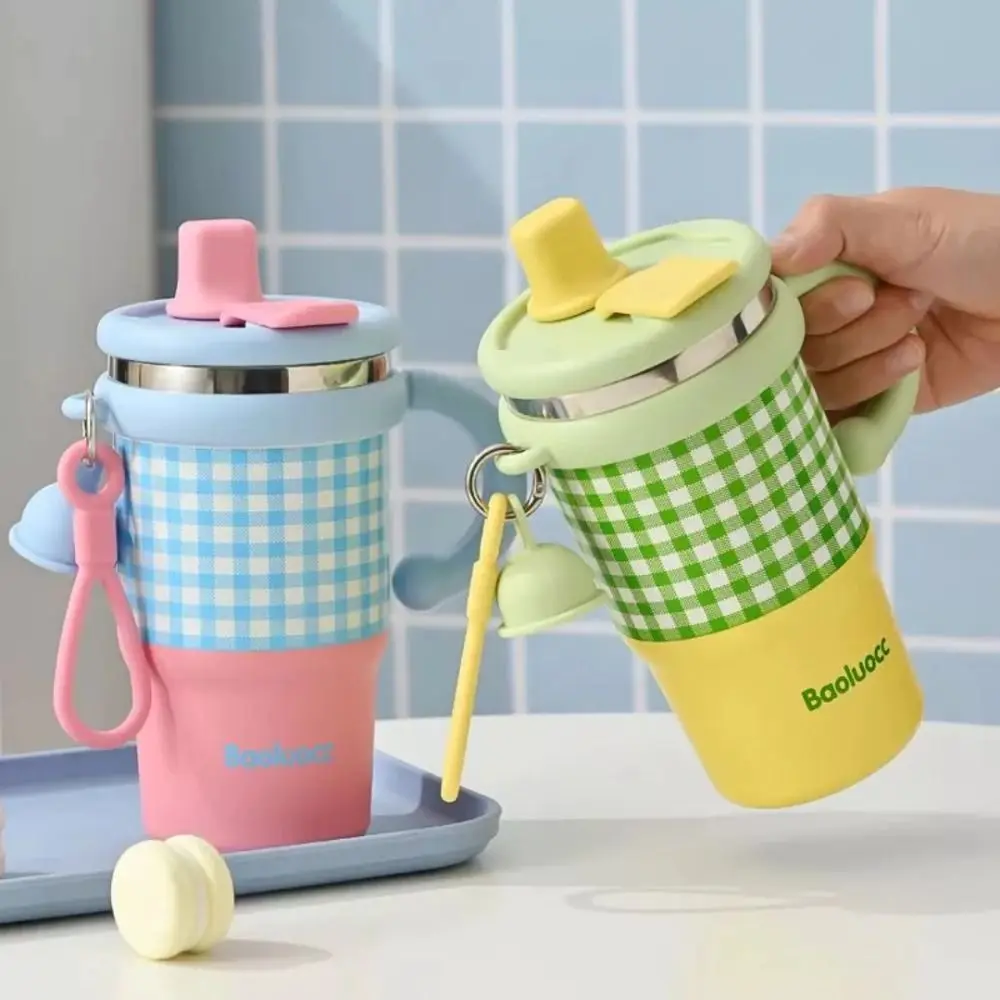 

Модная изолированная чашка большой емкости из нержавеющей стали, портативная кофейная кружка, 600 мл, термобутылка, подарок