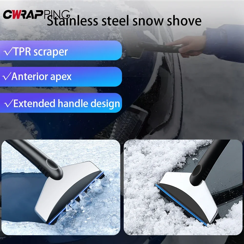 Car Snow Shovel Windshield Clean Glass Brush Snow Brush Defrosting Artifact Ice Scraper for Hand Tools Auto Window Winter Shovel