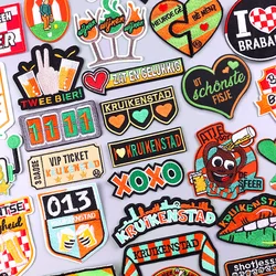 Netherland Carnival Patches Kruikenstader Emblem Embroidery Patches For Clothing Sew On Applique Tilburg Patch DIY