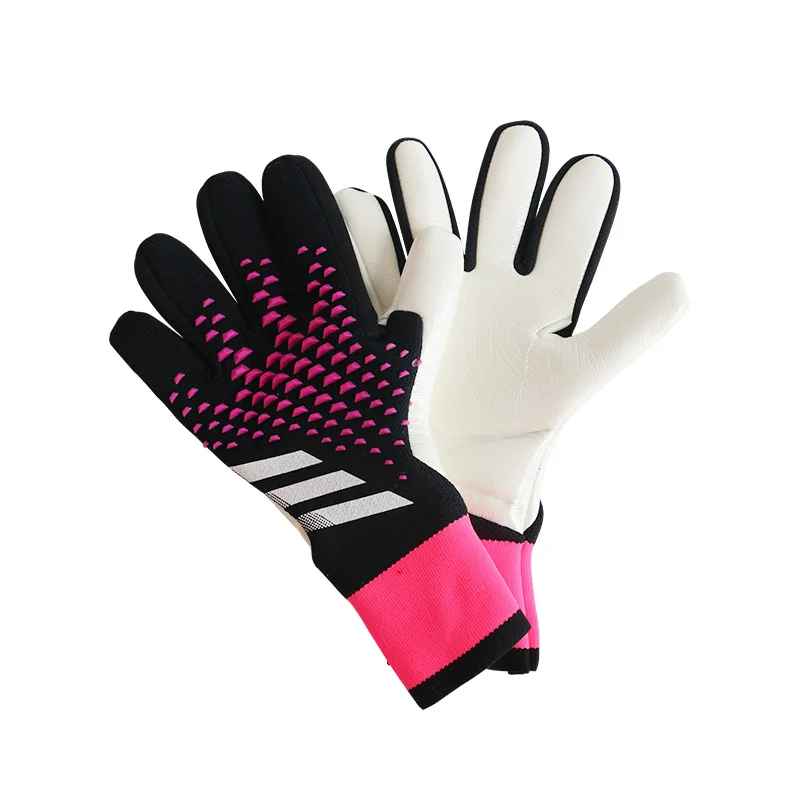 Fußball-Torwarthandschuhe, verdickter Latex, rutschfest, abriebfest, Fingerschutz für Kinder und Erwachsene, Fußball-Sporthandschuhe