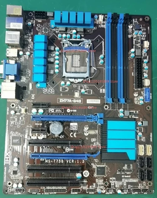 

Для MSI ZH77A-G43 G41 Smurf основная плата с тепловой трубкой ZH77MA-G43