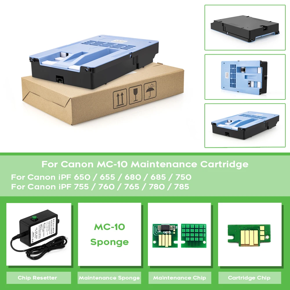 MC-10 MC10 Maintenance Cartridge for Canon iPF650 iPF655 iPF670 iPF680 iPF685 iPF750 iPF755 iPF760 iPF765 iPF770 iPF780 iPF785