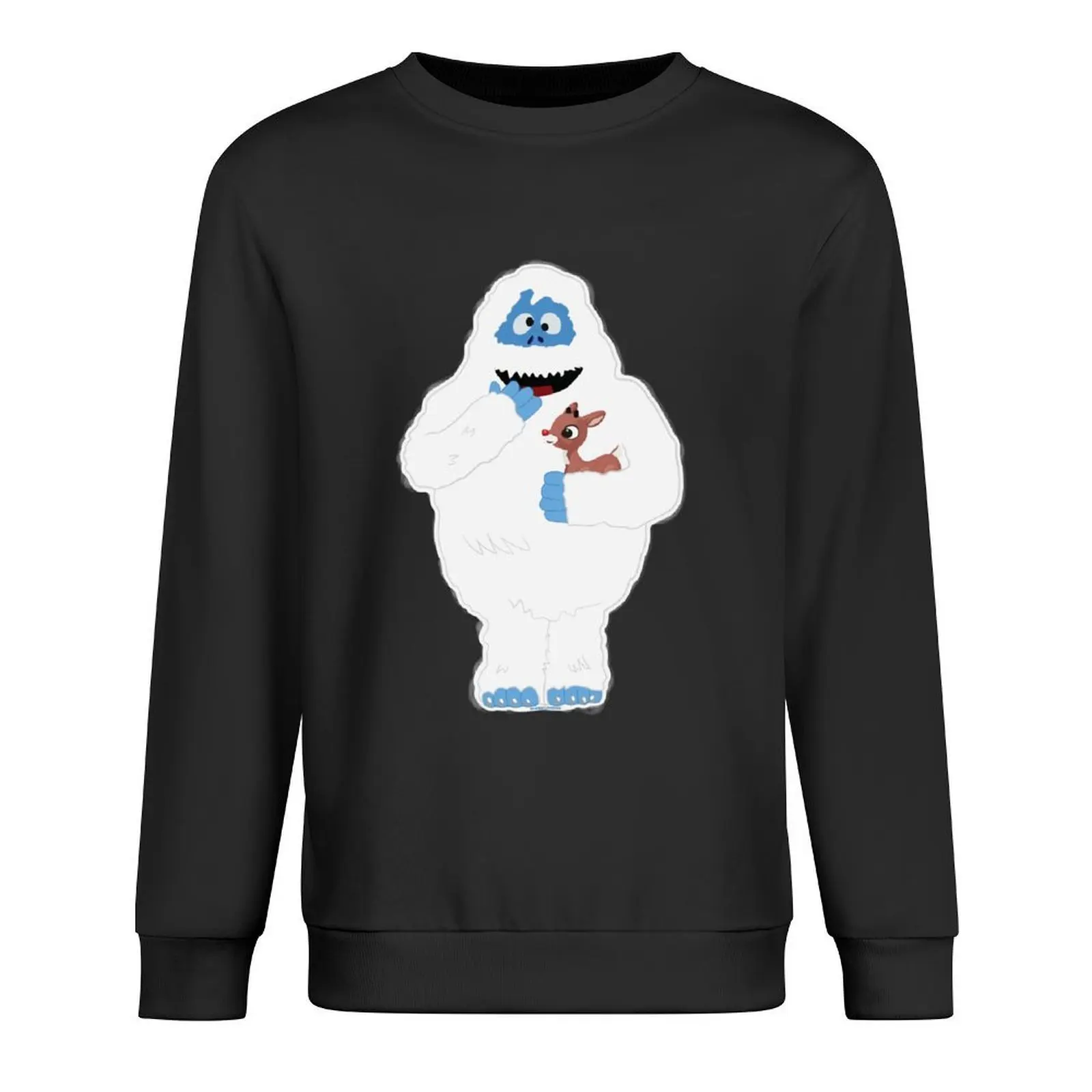 

Classic Christmas Abominable Snowman with Rudolph  GraphicLoveShop Pullover men clothes blouse mens clothes sweatshirt male