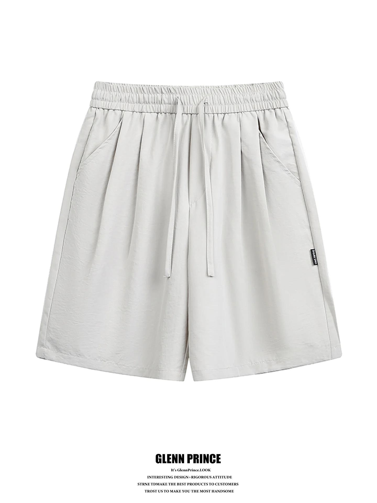 

GPstudio Men's Retro Drawstring Elastic Sports Shorts Casual Summer Loose Versatile Outdoor Beach Pants Polyester Fiber