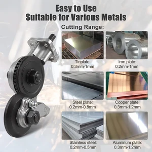 Aksesuar elektrikli kesme tahtası matkap, çift kafa, kesme aletleri ile ücretsiz kesme sac, demir, makas, delik delme 8 en çok satan, makas-çift-no. 1