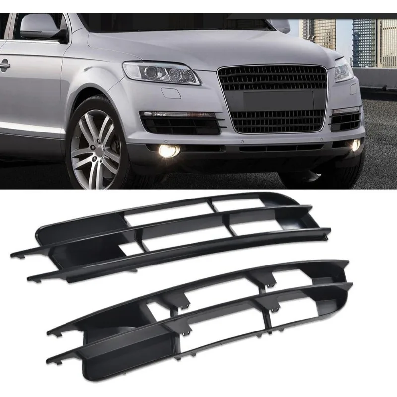 For Audi Q7 MK1 2007-2009 Fog Light Grille Car Front Lower Bumper Cover Grill Racing Grills Left Right side 4L0807681 4L0807682