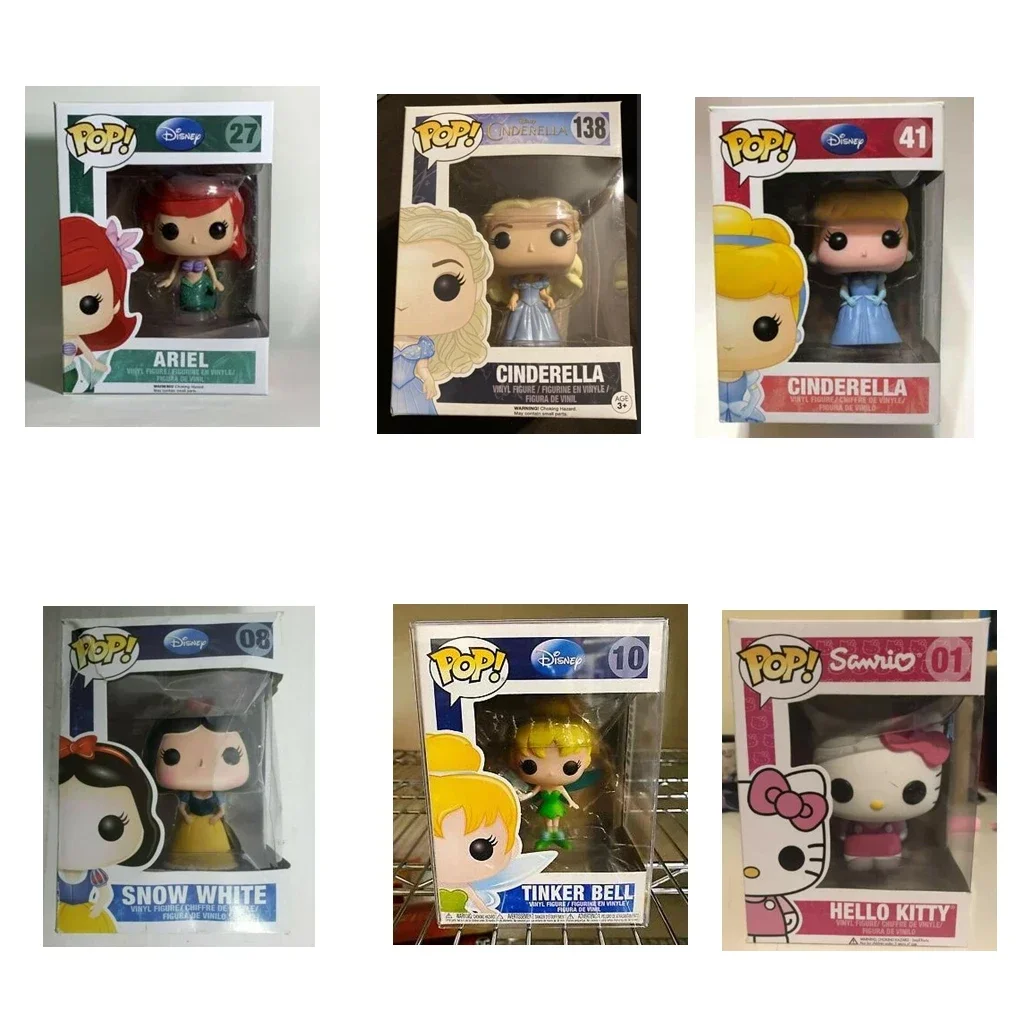 Funko POP Hello Kitty 01# Snow White 08# Tinker Bell 10# Ariel 27 # Cinderella 41# 138# Figure Kids Birthday Girl Gift