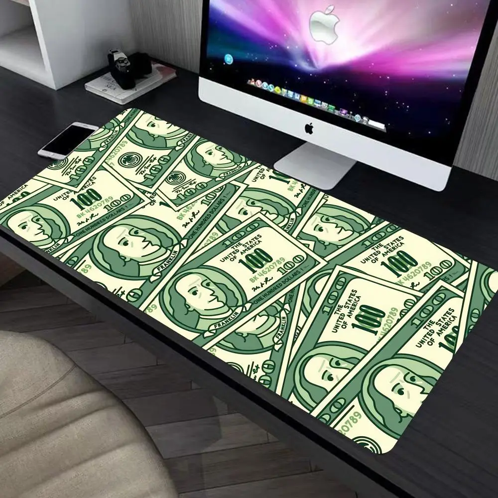

Dollar Pattern Mouse Pad large keyboard mouse desk pad non-slip rubber gaming mouse pad laptop mouse carpet