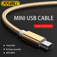 NNBILI 2M/1.5M/1M/0.25M Mini USB Cable Mini USB to USB Fast Data Charger Cable for MP3 MP4 Player Car DVR GPS Digital Camera HDD