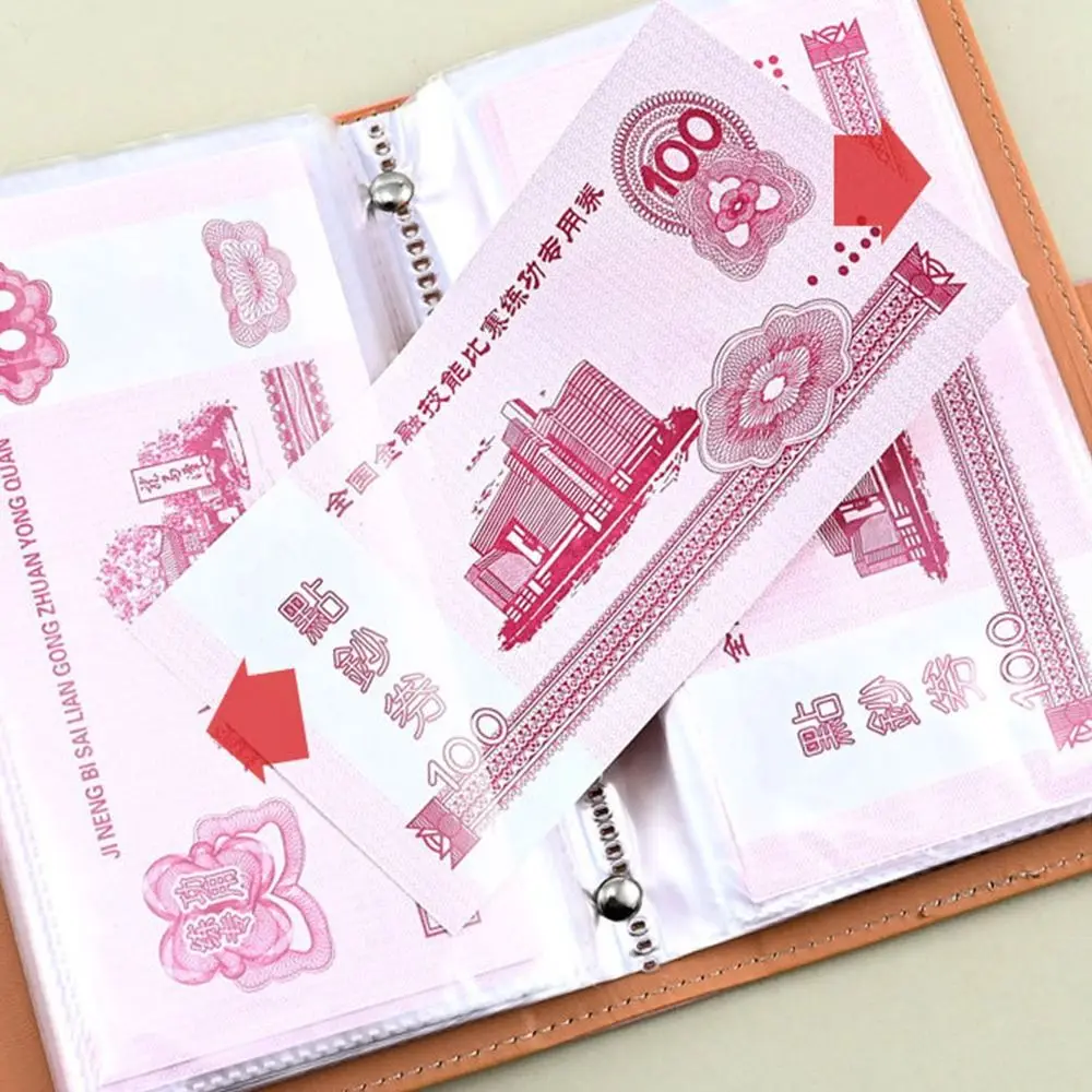 With Password Lock 100 Envelopes Money Saving Challenge Save Money PU Savings Binder Portable Large Capacity