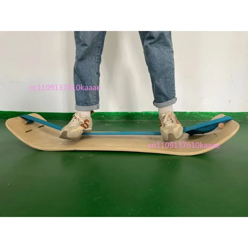 

Доска для баланса из кленового дерева, двойная доска-балансир в форме банана для тренировки кора и фитнеса, нескользящая деревянная доска для улучшения равновесия