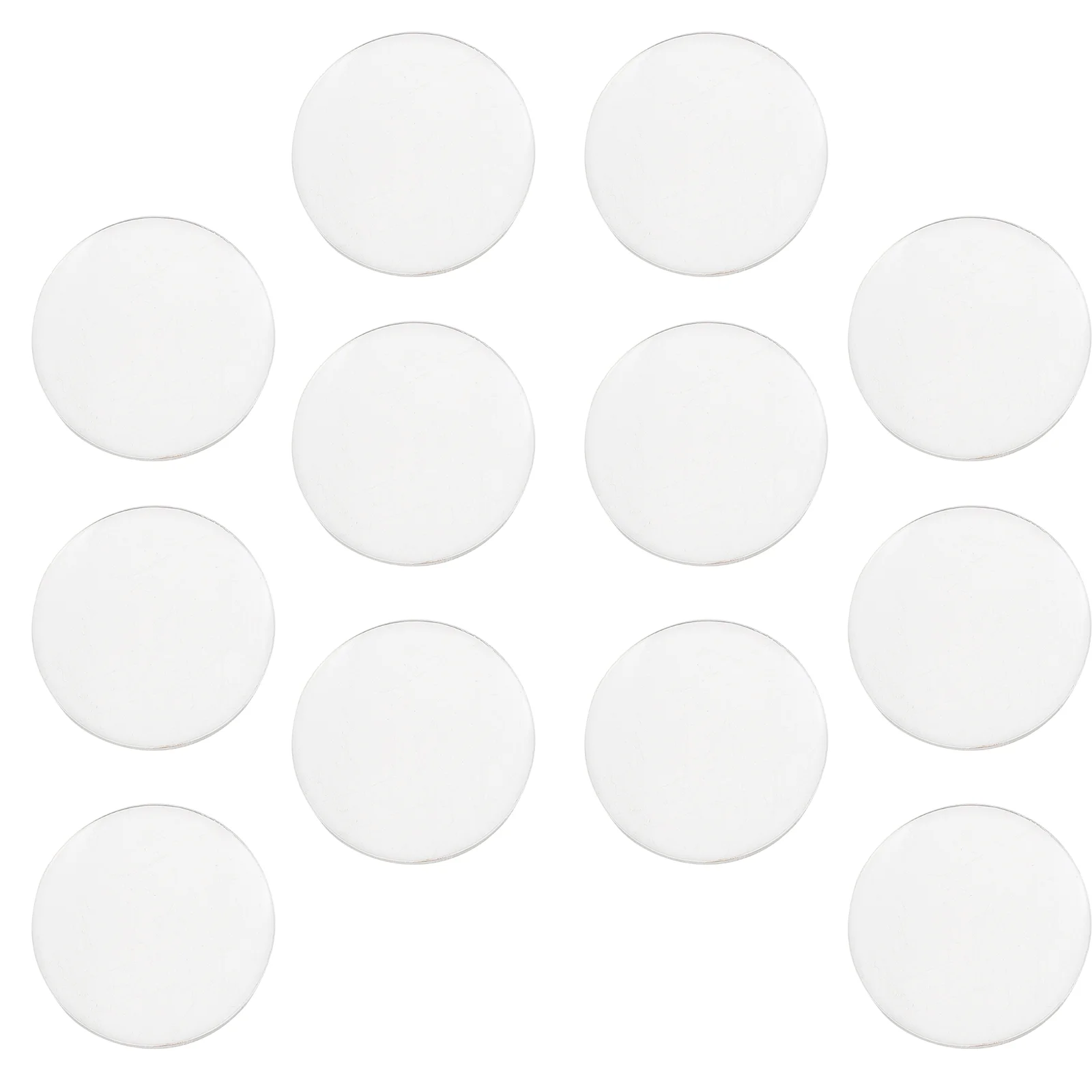 

12 Pcs Magnifier Transparent Convex Lens Lenses Physics for Laboratory Telescope Magnifying Glasses Portable Clear Optical