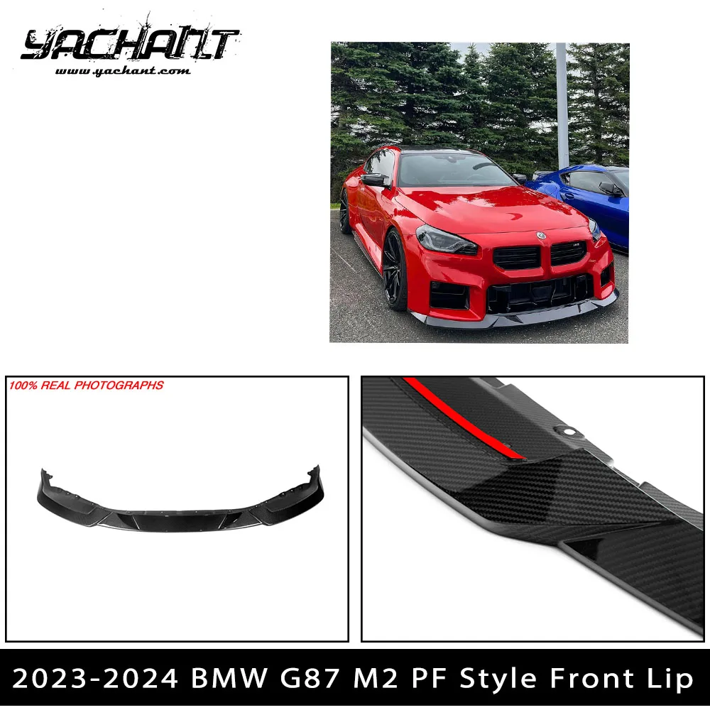 

Car-Styling Accessories Carbon Fiber DCF PE Style Front Lip Fit For 2023-2024 G87 M2