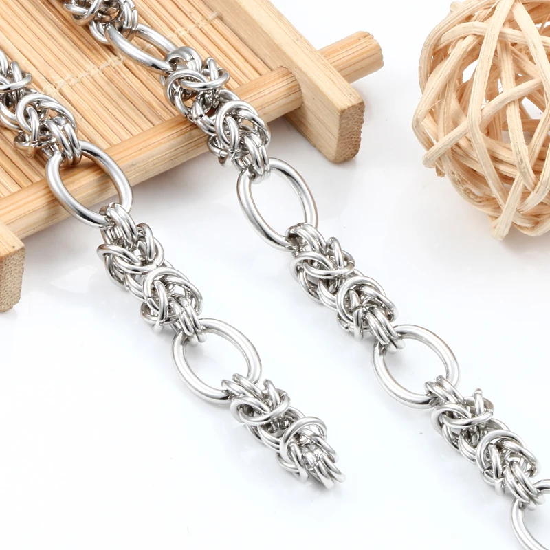 1Meters Stainless Steel 10mm Knot Chains For Jewelry Making Supplies DIY Charms Necklace Bracelet Accessories Findings Not Fade