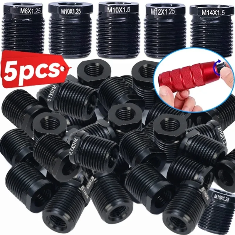 

Адаптер для ручки переключения передач из алюминия, 1/5 шт., для ручек M8/M10, переходник с внутренней резьбой, детали для тюнинга автомобиля, адаптер для рукоятки