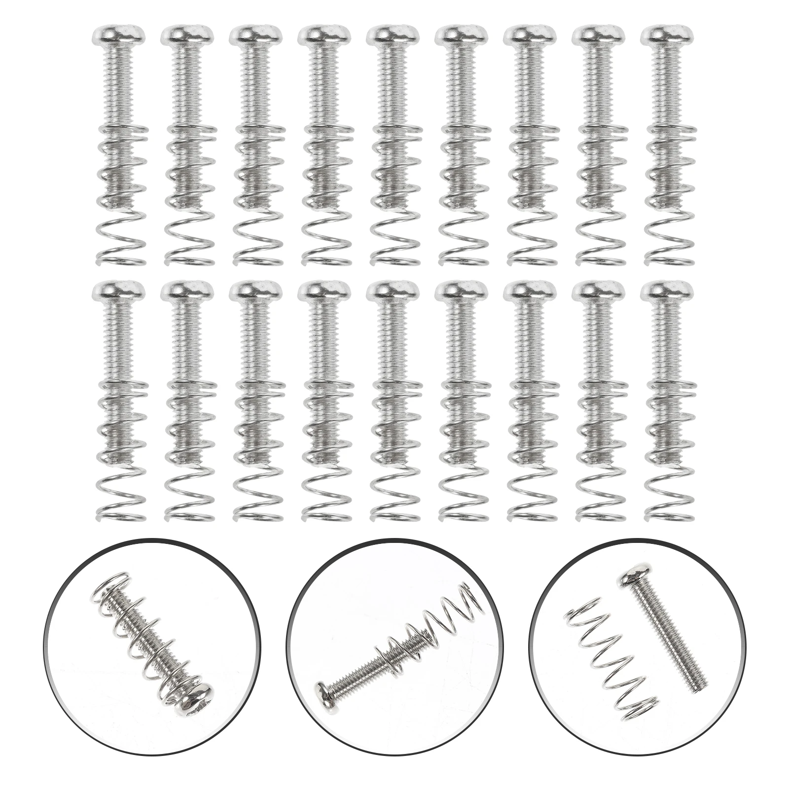 

Ponticello Accessories Guitar Replacement Bridge Screws Saddle Tremolo Parts Metal
