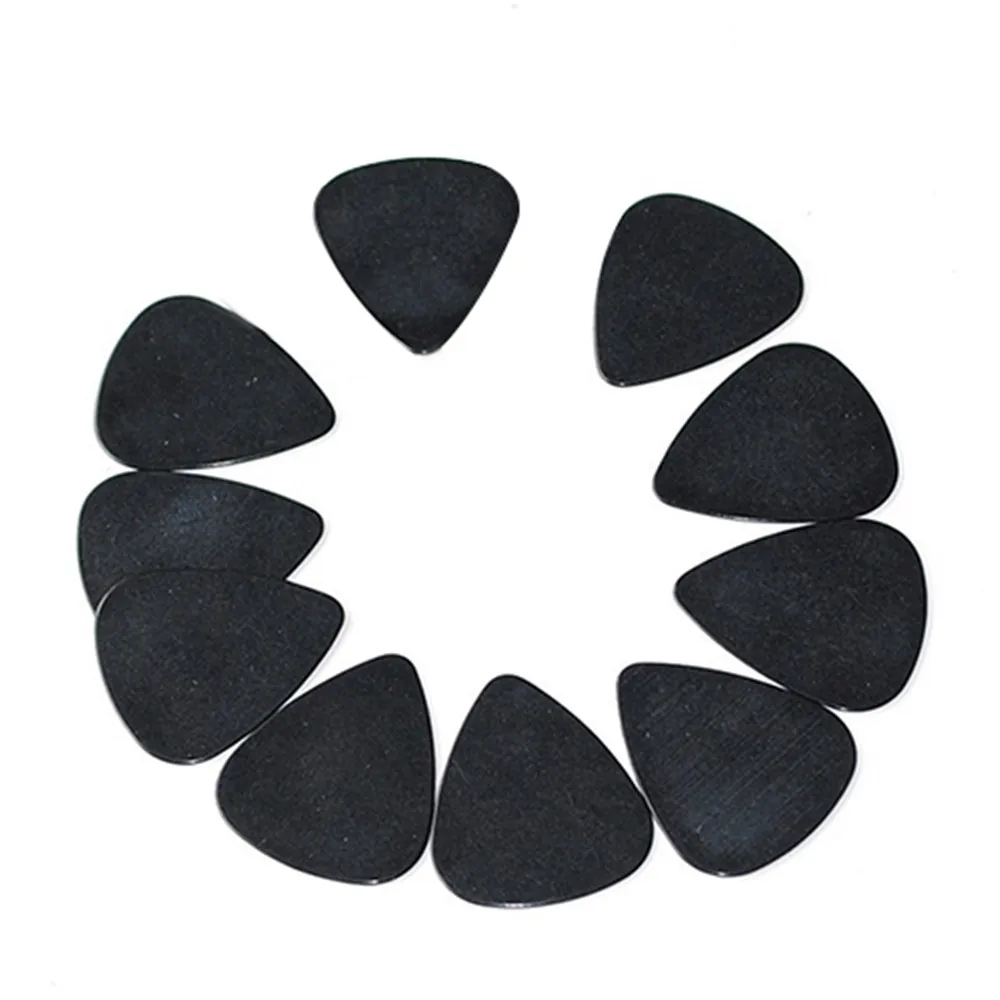 10 Pieces Musical Accessories Black 0.5mm Guitar Picks Plectrums Guitar Playing Training Tools Musical Instruments