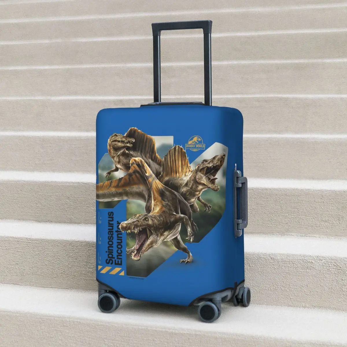 

Jurassic World Rebirth Spinosaurus Hunting Suitcase Cover Flight Travel Practical Luggage Accesories Protector