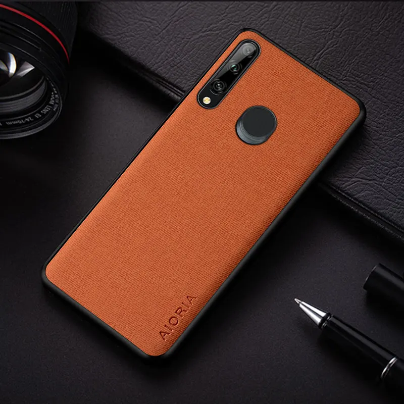 Case for Honor 30 20 Pro Lite 20S X30i X10 8X 10 new design simple textile leather protective Back Cover