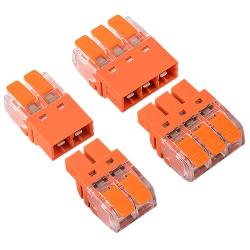 5PCS Butt Plug-in Type Splice Quick Connection Terminal Two-in Two-out Connector Quick Connector Plug-in Terminal