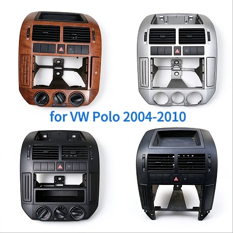 Car Accessories 85% NEW Original Black Central Control Panel with Air Vents for VW Polo 2004-2010