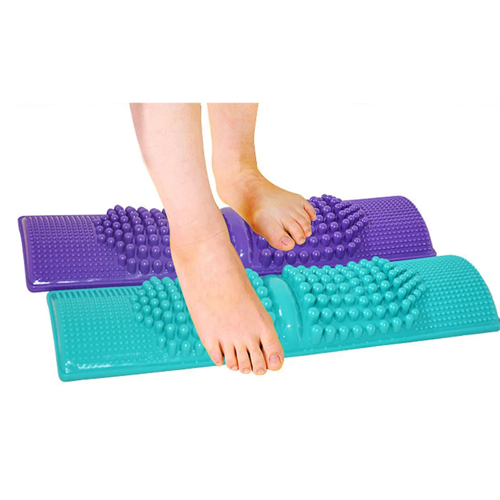 1 st Voetmassage Mat Voet Massager Plastic Kiezel Teen Drukplaat Massage Pad (Groene Kleur) voetmassage pad