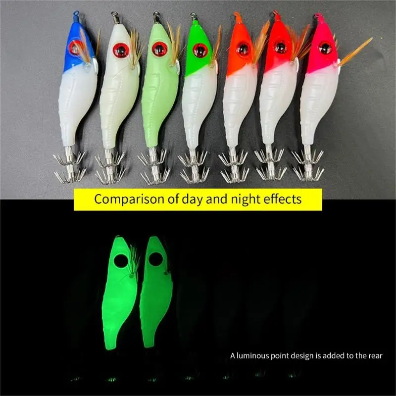 652F خطاف صيد الحبار مع تصميمات الروبيان للمياه المالحة والمياه العذبة #5