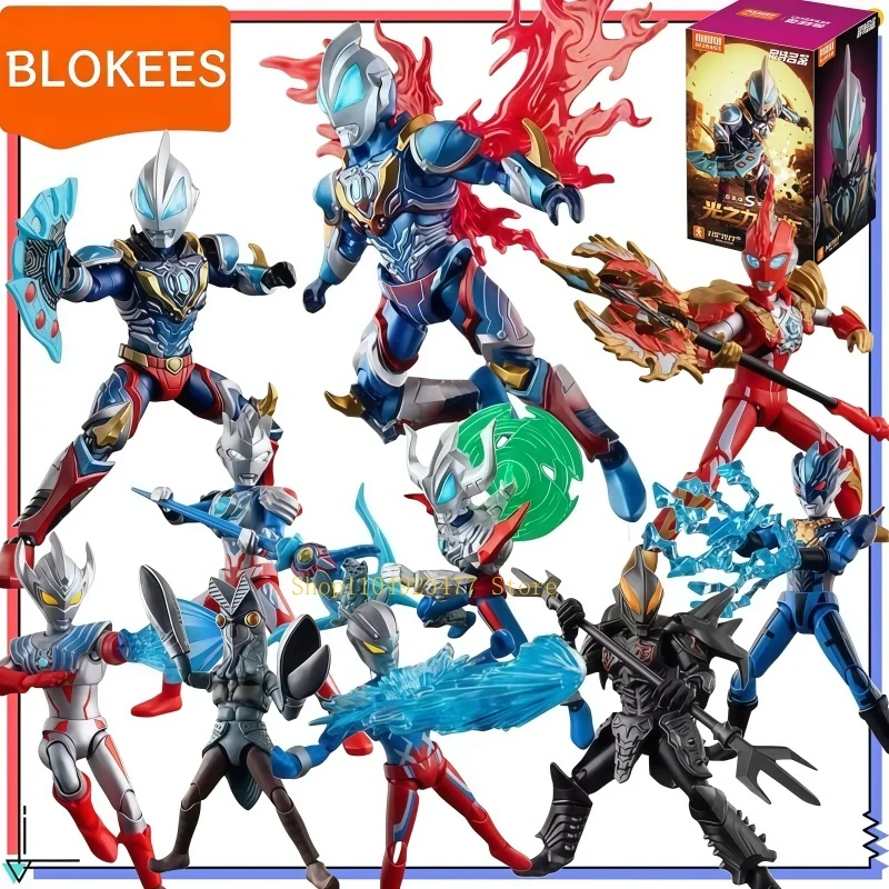 BLOKEES Ultraman Building Blocks Man Multi Star S Edition Phase 1 Ultraman Jedtaijia Assembly Model Desktop Decoration Toy Gift